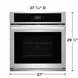 FRIGIDAIRE  27" Single Electric Wall Oven - Stainless Steel (FCWS2727AS)