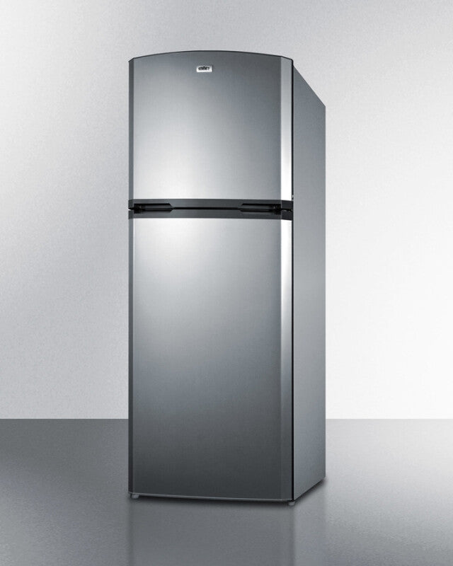 SUMMIT 26" Wide Top Mount Refrigerator-Freezer With Icemaker - Stainless Steel (FF1427SSIM)