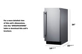 SUMMIT  15" Wide Built-In All-Refrigerator - Stainless Steel (FF1532BCSS)