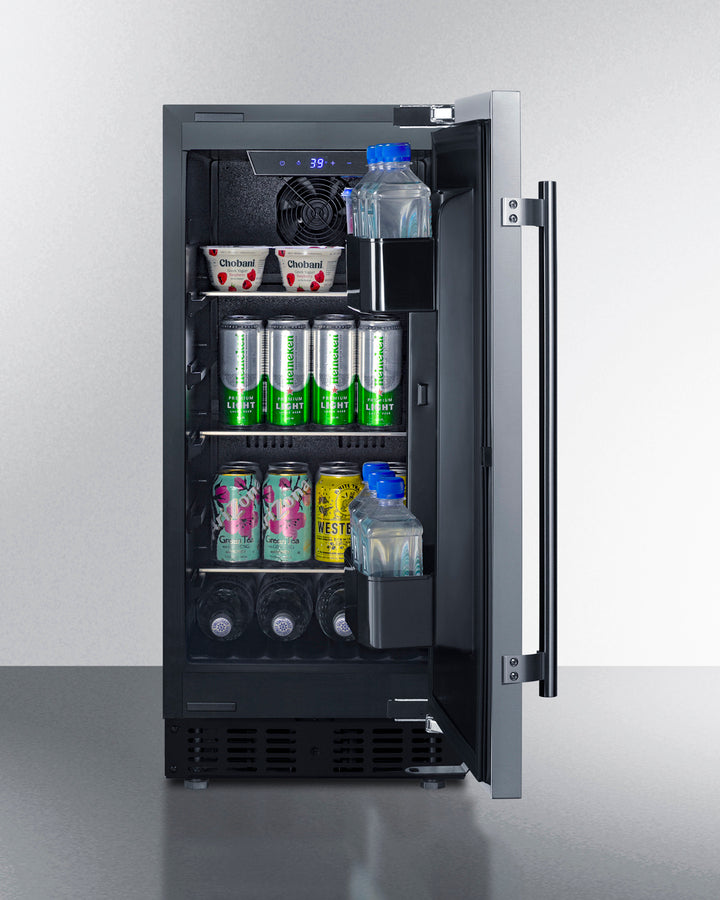 SUMMIT  15" Wide Built-In All-Refrigerator - Stainless Steel (FF1532BCSS)