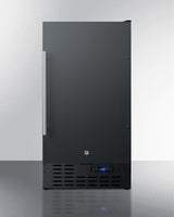 SUMMIT  18" Wide Built-In All-Refrigerator, ADA Compliant - Black (FF1843BADA)