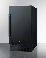 SUMMIT  18" Wide Built-In All-Refrigerator, ADA Compliant - Black (FF1843BADA)