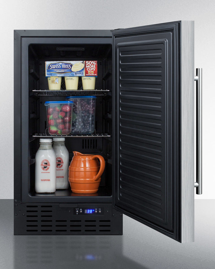 SUMMIT  18" Wide Built-In All-Refrigerator, ADA Compliant - Stainless Steel (FF1843BCSSADA)
