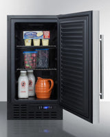 Summit 18" Wide Built-In All-Refrigerator, ADA Compliant - Stainless Steel (FF1843BCSSADA)
