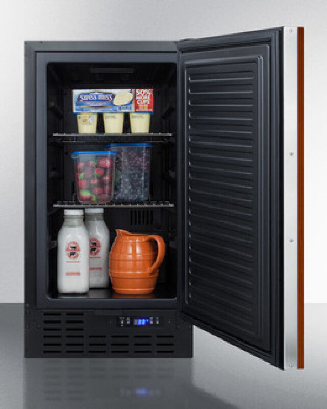 SUMMIT  18" Wide Built-In All-Refrigerator, ADA Compliant (Panel Not Included) - Panel-Ready (FF1843BIFADA)