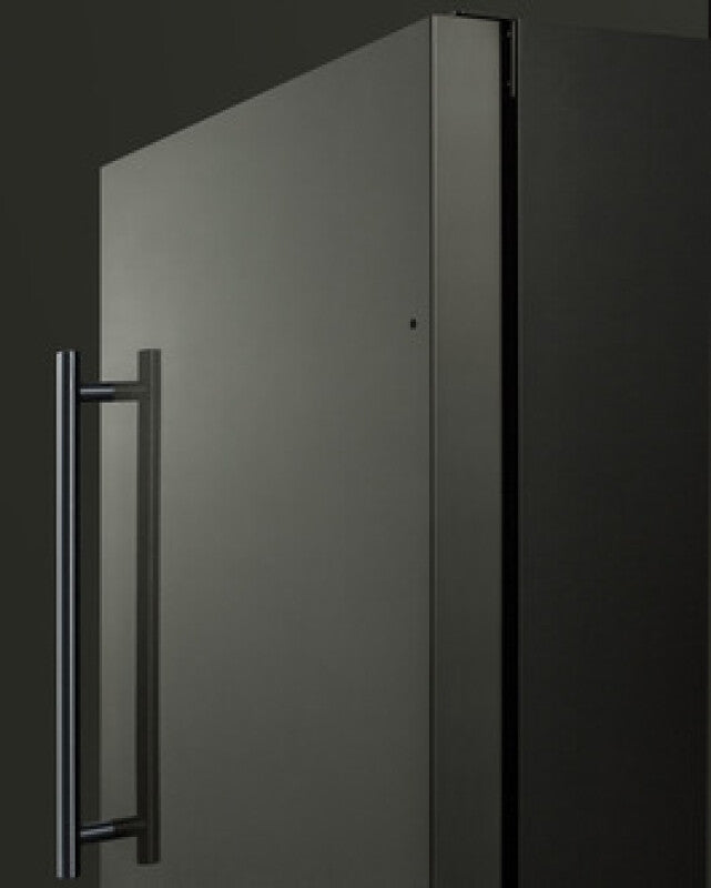 Summit 18" Wide Built-In All-Refrigerator, ADA Compliant - Black Stainless Steel (FF1843BKSADA)
