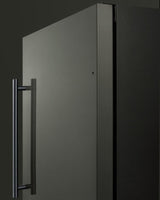 Summit 18" Wide Built-In All-Refrigerator, ADA Compliant - Black Stainless Steel (FF1843BKSADA)