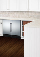 SUMMIT  18" Wide Built-In All-Refrigerator, ADA Compliant - Black (FF1843BSSADA)