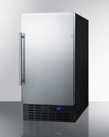 SUMMIT  18" Wide Built-In All-Refrigerator, ADA Compliant - Black (FF1843BSSADA)