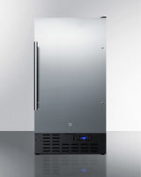 SUMMIT  18" Wide Built-In All-Refrigerator, ADA Compliant - Black (FF1843BSSADA)