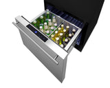 SUMMIT  21.5" Wide Built-In Drawer Refrigerator - Black (FF1DSS)