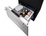 Summit 24" Wide Built-In Drawer Refrigerator - Black (FF1DSS24)