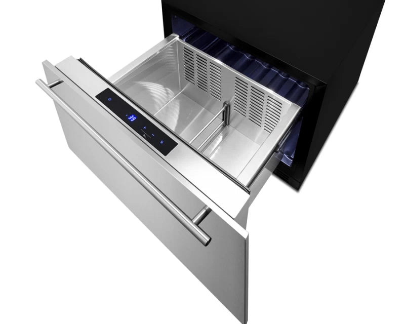 Summit 24" Wide Built-In Drawer Refrigerator - Black (FF1DSS24)