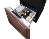 Summit 24" Wide Built-In Drawer Refrigerator - Black (FF1DSS24)