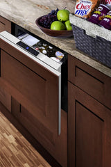 Summit 24" Wide Built-In Drawer Refrigerator - Black (FF1DSS24)
