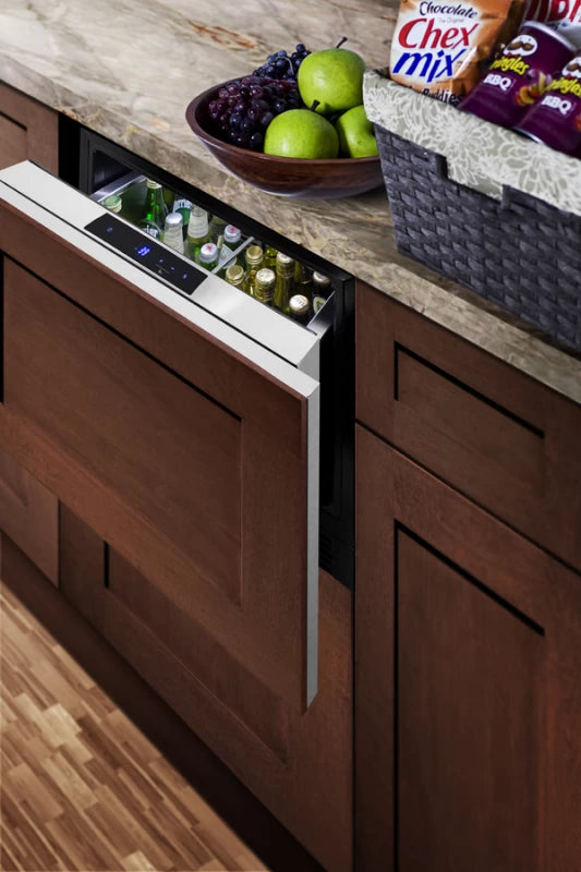 Summit 24" Wide Built-In Drawer Refrigerator - Black (FF1DSS24)