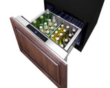 Summit 24" Wide Built-In Drawer Refrigerator - Black (FF1DSS24)