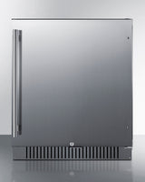SUMMIT  27" Wide Built-In All-Refrigerator, ADA Compliant - Stainless Steel/Black (FF27BSSADA)