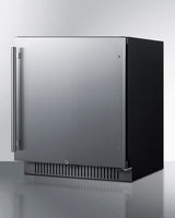 SUMMIT  27" Wide Built-In All-Refrigerator, ADA Compliant - Stainless Steel/Black (FF27BSSADA)