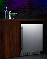 SUMMIT  27" Wide Built-In All-Refrigerator, ADA Compliant - Stainless Steel/Black (FF27BSSADA)
