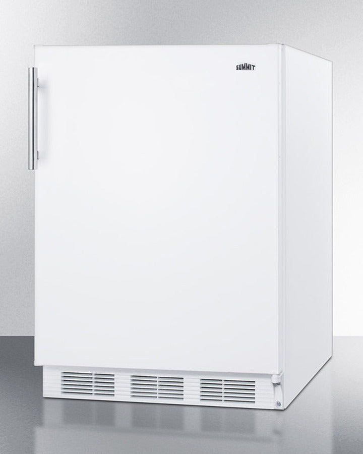 SUMMIT  24" Wide Built-In All-Refrigerator, ADA Compliant - White (FF61WBIADA)