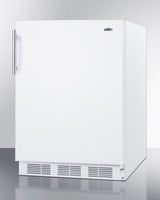SUMMIT  24" Wide Built-In All-Refrigerator, ADA Compliant - White (FF61WBIADA)
