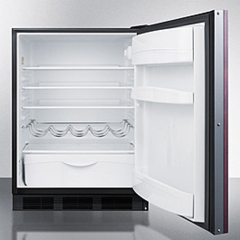 SUMMIT  24" Wide Built-In All-Refrigerator, ADA Compliant (Panel Not Included) - White (FF63BKBIIFADA)