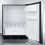 SUMMIT  24" Wide Built-In All-Refrigerator, ADA Compliant - White (FF63BKBISSHHADA)