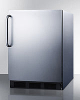 Summit  24" Wide Built-In All-Refrigerator, ADA Compliant - Stainless Steel (FF63BKCSSADA)