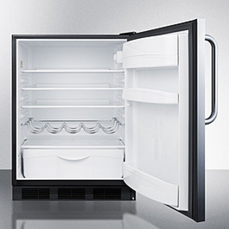 Summit 24" Wide Built-In All-Refrigerator, ADA Compliant - Stainless Steel (FF63BKCSSADA)