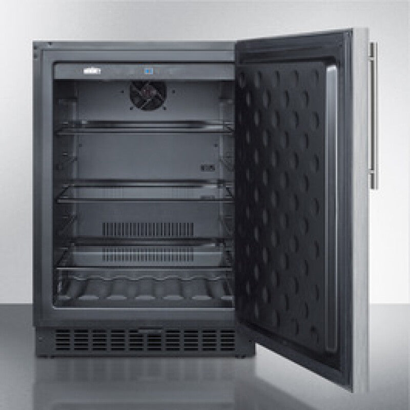 SUMMIT 24" Wide Built-In All-Refrigerator -  (FF64BXCSSHV)