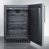 SUMMIT 24" Wide Built-In All-Refrigerator - Stainless Steel (FF64BXSSHV)