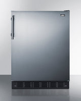 SUMMIT  24" Wide All-Refrigerator, ADA Compliant - Black (FF6BK2SSADA)