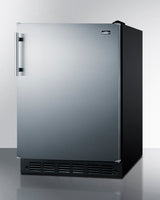 SUMMIT  24" Wide All-Refrigerator, ADA Compliant - Black (FF6BK2SSADA)