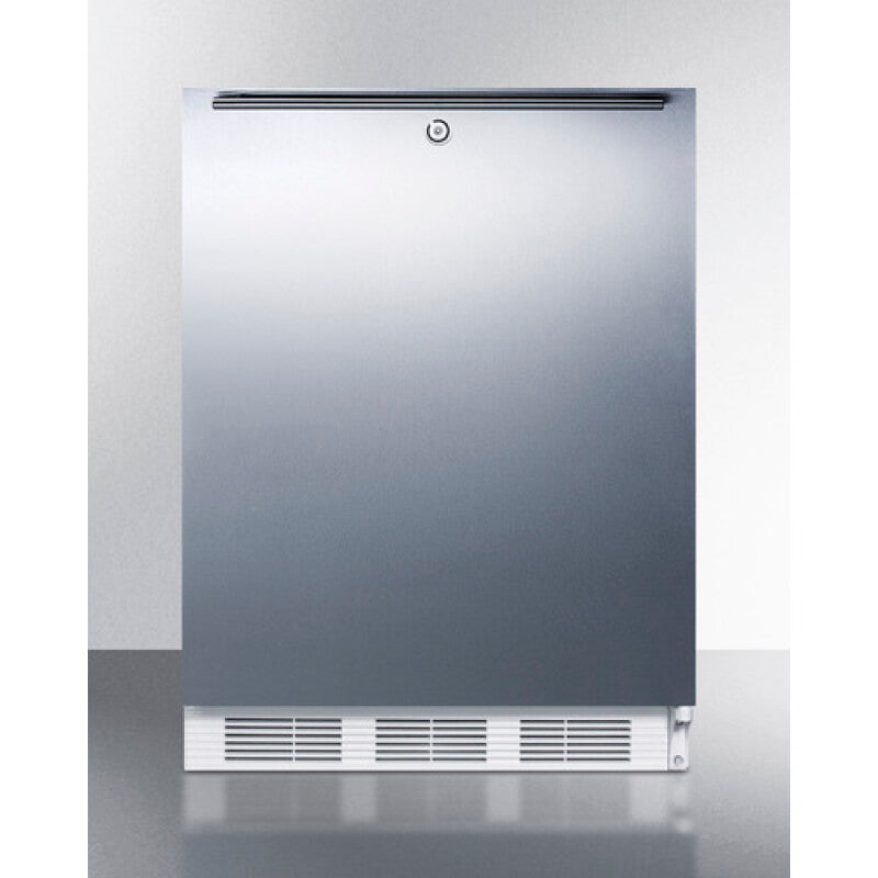ACCUCOLD 24" Wide Built-In All-Refrigerator, ADA Compliant - White (FF6LWBI7SSHHADA)