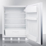 ACCUCOLD 24" Wide Built-In All-Refrigerator, ADA Compliant - White (FF6LWBI7SSHHADA)