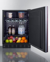 SUMMIT 24" Wide All-Refrigerator, ADA Compliant (Panel Not Included) - Other (FF708BLSSIFADA)