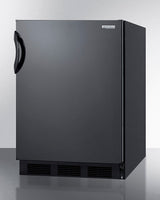 SUMMIT  24" Wide Built-In All-Refrigerator, ADA Compliant - Black (FF7BKBIADA)