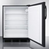 SUMMIT  24" Wide Built-In All-Refrigerator, ADA Compliant - Black (FF7BKBIADA)