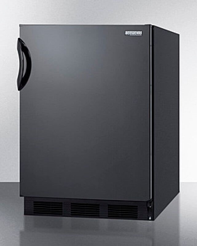 SUMMIT 24" Wide Built-In All-Refrigerator, ADA Compliant - Black (FF7BKBIADA)