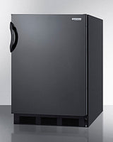 SUMMIT  24" Wide Built-In All-Refrigerator, ADA Compliant - Black (FF7BKBIADA)