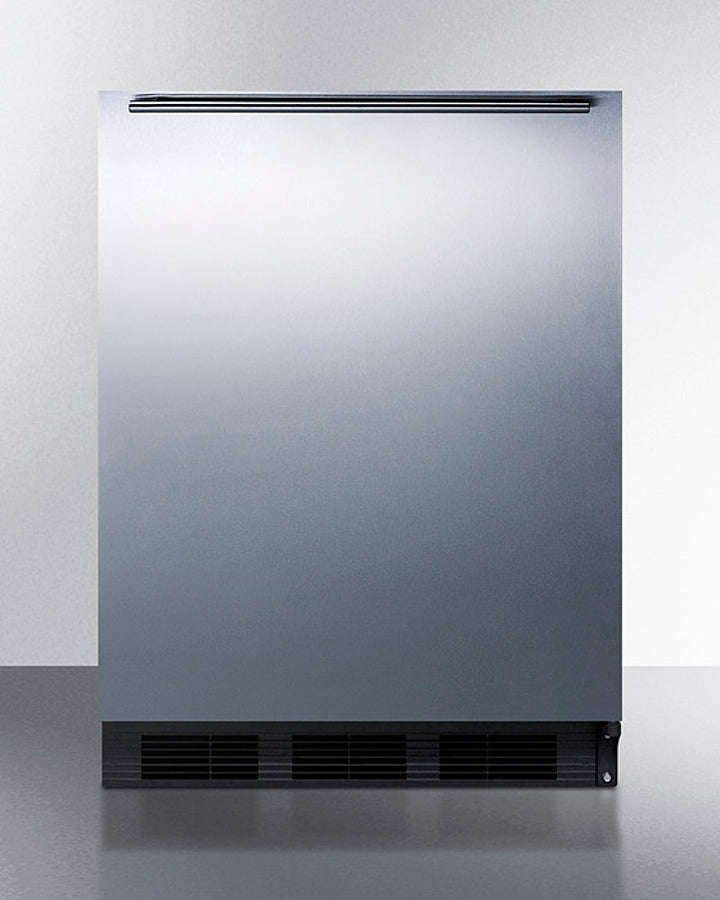 SUMMIT  24" Wide All-Refrigerator, ADA Compliant - Black (FF7BKSSHHADA)