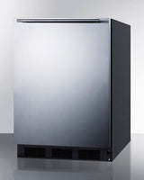 SUMMIT  24" Wide All-Refrigerator, ADA Compliant - Black (FF7BKSSHHADA)