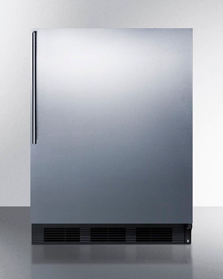 SUMMIT  24" Wide All-Refrigerator, ADA Compliant - Black (FF7BKSSHVADA)