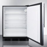 SUMMIT  24" Wide All-Refrigerator, ADA Compliant - Black (FF7BKSSHVADA)