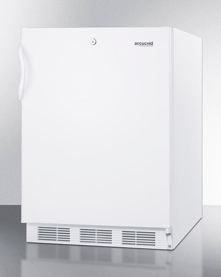 SUMMIT  24" Wide Built-In All-Refrigerator, ADA Compliant - White (FF7LWBIADA)