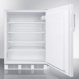 SUMMIT  24" Wide Built-In All-Refrigerator, ADA Compliant - White (FF7LWBIADA)