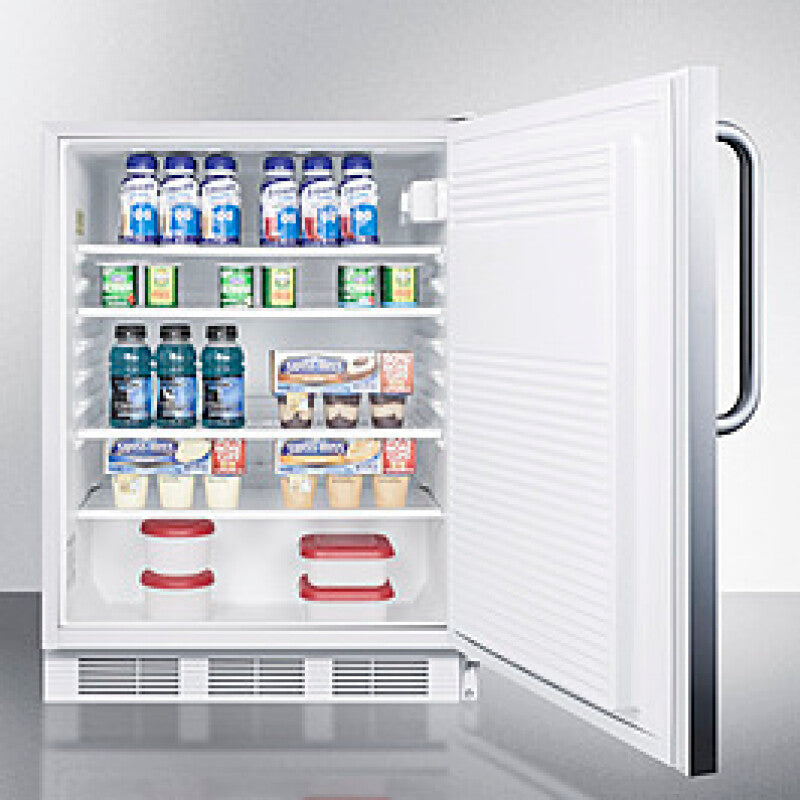 SUMMIT 24" Wide Built-In All-Refrigerator, ADA Compliant - Other (FF7LWCSSADA)