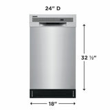 Frigidaire  18" Stainless Steel Tub Dishwasher - Stainless Steel (FFBD1831US)
