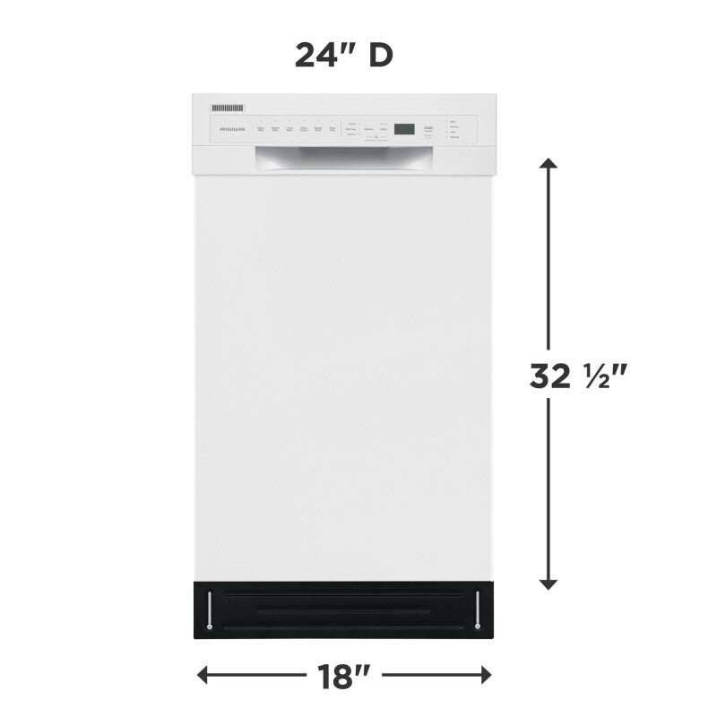 FRIGIDAIRE 18" Built-In Dishwasher - White (FFBD1831UW)